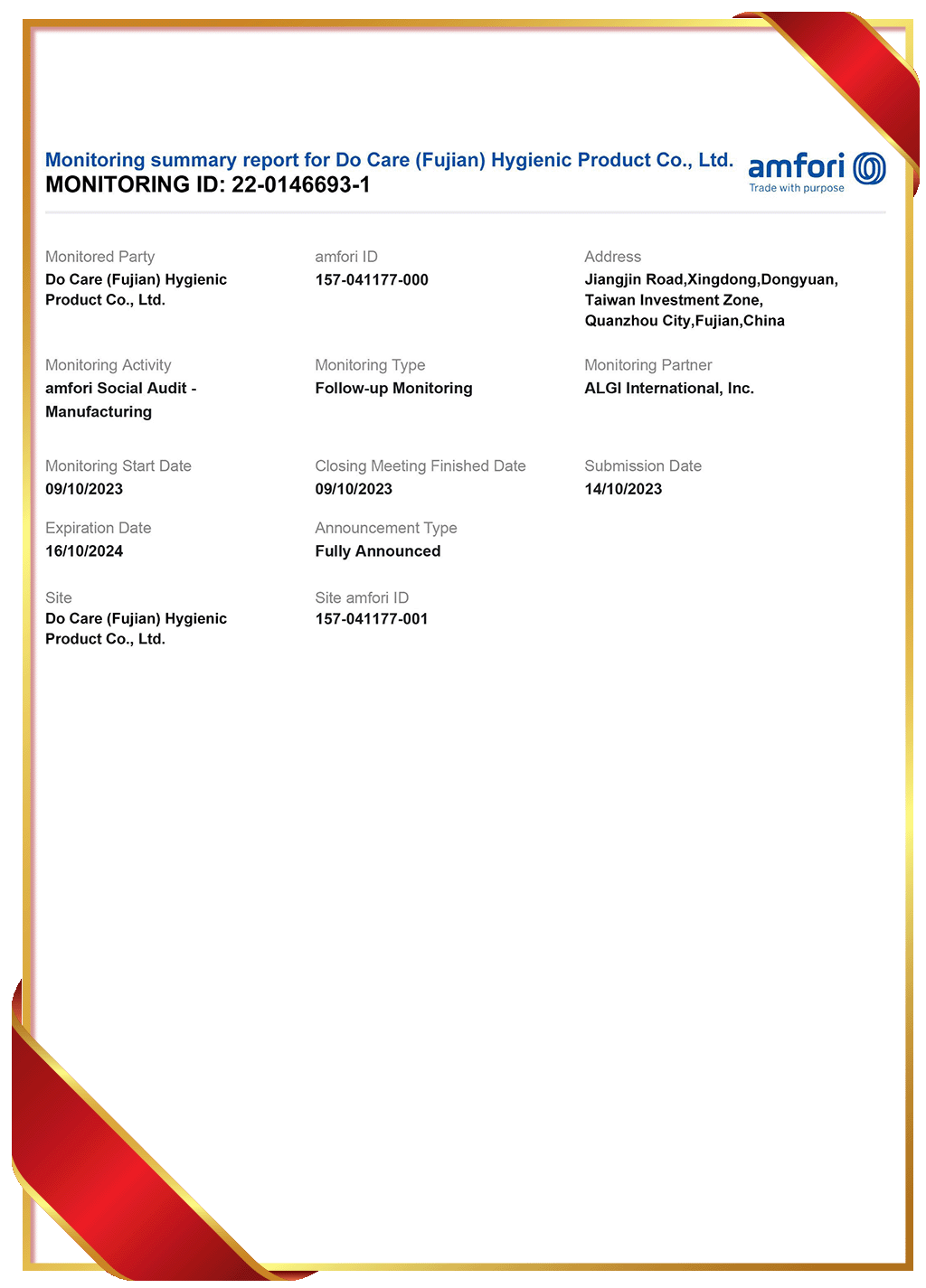 amfori Business Social Compliance Initiative