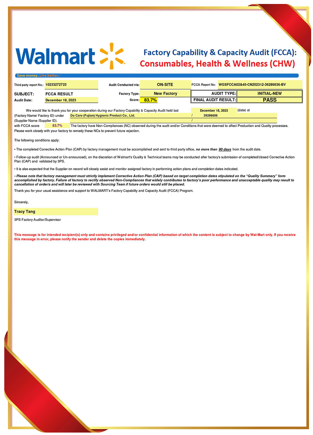 Factory Capability & Capacity Assessment