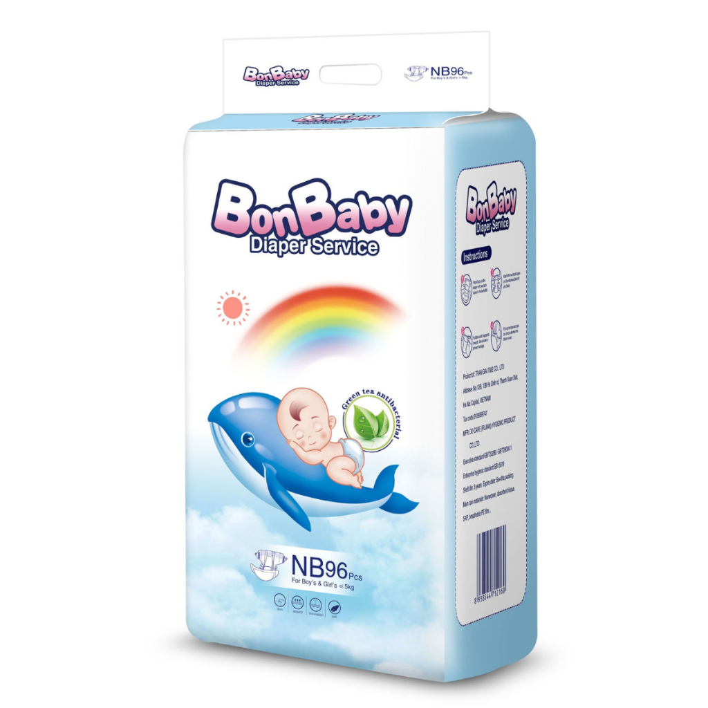 Đai chun mây: Bí quyết giúp bỉm Bonbaby Cá Heo êm mềm, ôm vừa và chống tràn vượt trội