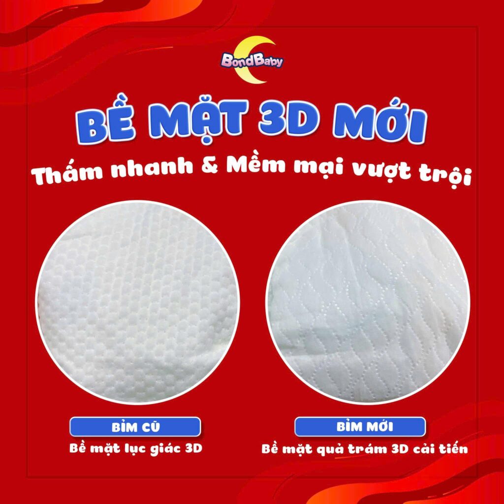Bề mặt bỉm Bondbaby UK mềm mịn, thoáng khí | Tã bỉm Bonbaby, Bỉm Bondbaby UK, Bỉm Bonbaby Cá Heo