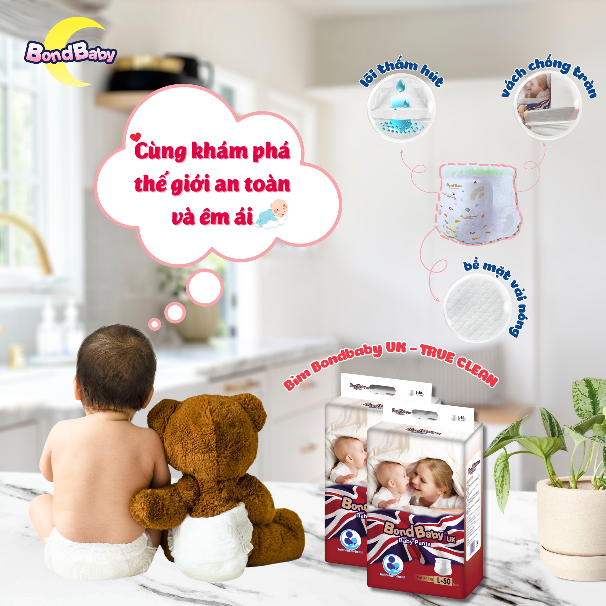 Bỉm Công Nghệ Nhật Bản: Chuẩn An Toàn Tinh Gọn Cho Bé