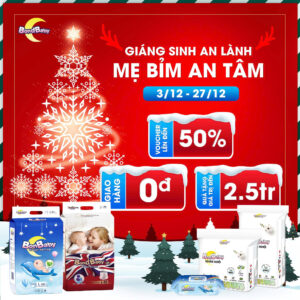 Siêu sale giáng sinh: Giáng Sinh An Lành - Mẹ Bỉm An Tâm